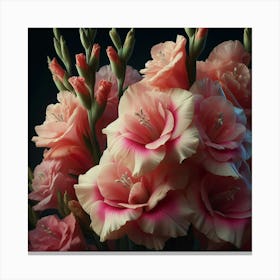 Gladioli flowers 1 Canvas Print