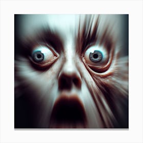 Scary Face Canvas Print