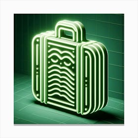 Neon Suitcase 3 Canvas Print