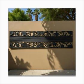 Wrought Iron Wall Art Canvas Print