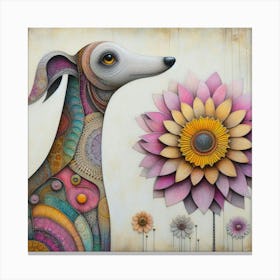 A whimsical dog 3 Canvas Print