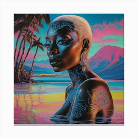 'The Girl In The Water' Canvas Print