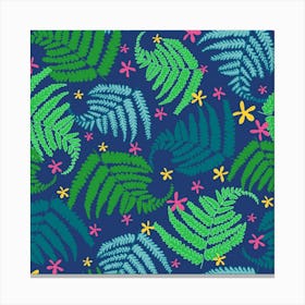 Tropical Ferns Canvas Print