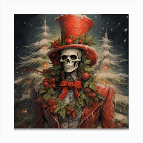 Merry Christmas! Christmas skeleton 16 Canvas Print