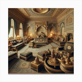 Egyptian Bedroom Canvas Print