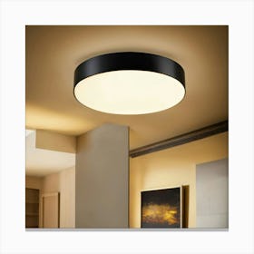 A Photo Of A Ceiling Light Canvas Print