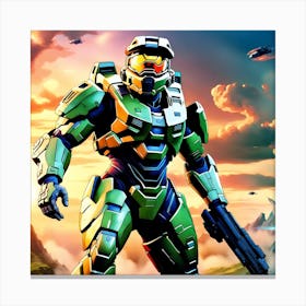 Halo Master Chief Canvas Print