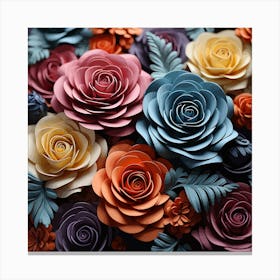 Paper Roses 2 Canvas Print