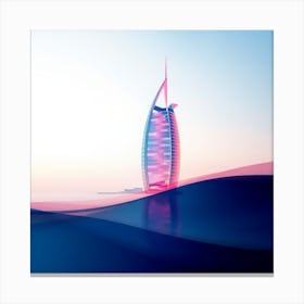 Burj Al Arab Stock Videos & Royalty-Free Footage 1 Canvas Print