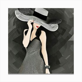 Lady In The Hat Canvas Print