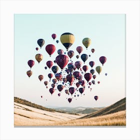 Hot Air Balloons In The Sky 2 Canvas Print