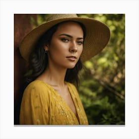 Portrait Of A Young Woman 24 Canvas Print