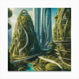 City Of The Future Canvas Print