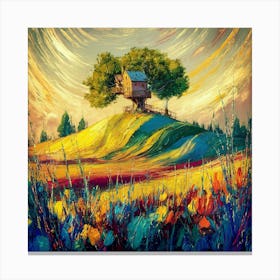 House On A Hill 5 Canvas Print