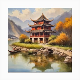 Chinese Pagoda 4 Canvas Print
