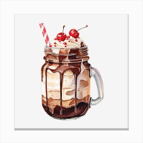 Ice Cream Sundae 4 Canvas Print