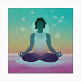 Meditating Woman 1 Canvas Print