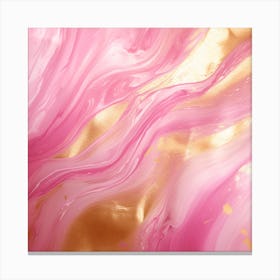 Pink Gold Abstract Background Canvas Print
