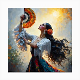 Flamenco Dancer Beauty Painting Stampe su tela