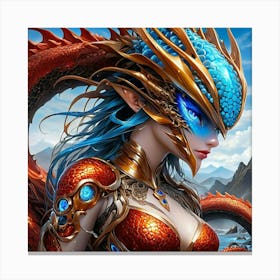 Dragon Girlhuhh Canvas Print