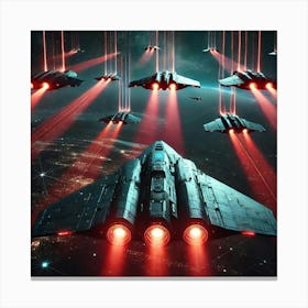 A Futuristic Sci Fi Scene Focusing On The Thermal Canvas Print