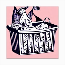 Laundry Basket 5 Canvas Print