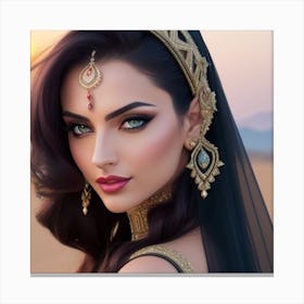 Beautiful Indian Woman 1 Canvas Print