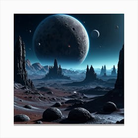 Alien Landscape Canvas Print