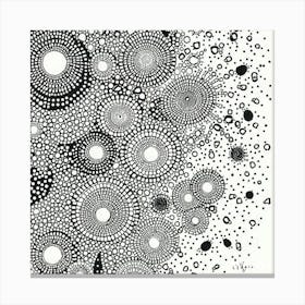 Black And White Drawing Canvas Print