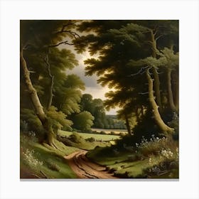 Road In The Woods Canvas Print