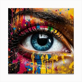 Colorful Eye Canvas Print