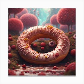 Donut Forest Canvas Print