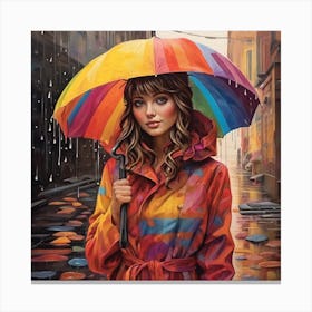 Rainbow Girl Canvas Print