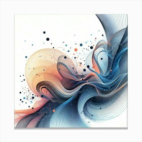 Abstract Swirls Canvas Print