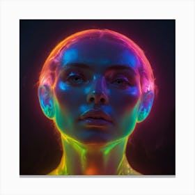 Neon Girl 2 Canvas Print