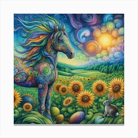 Easter Horse Canvas Print