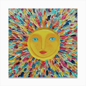 Sun art Canvas Print