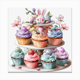 Easter Cupcakes Stampe su tela