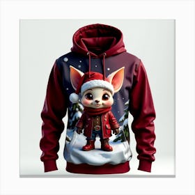 Santa Hoodie 1 Canvas Print