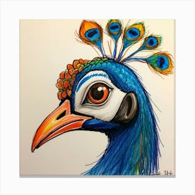 Peacock 54 Canvas Print