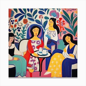 Tea Time, The Matisse Inspired Art Collection Canvas Print