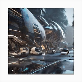 Futuristic City 334 Canvas Print