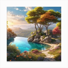 Landscape Painting 77 Canvas Print