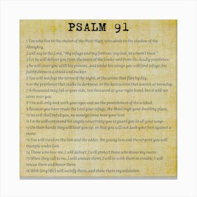 Psalm 9 Canvas Print