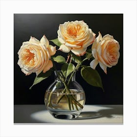 Default The Painting Flowers And Roses Is A Vibrant Depiction 1 (1) Canvas Print