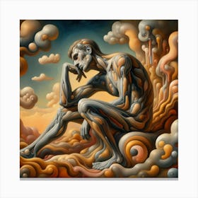 'Thinking Man' Canvas Print