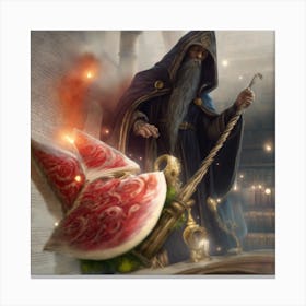 Wizard Of Watermelon Canvas Print