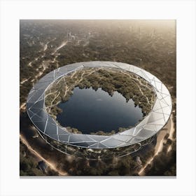 Shanghai Stadium Canvas Print