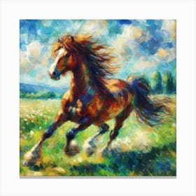 Brown In The Meadow Canvas Print