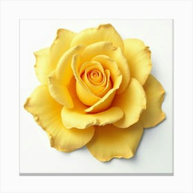 Yellow Gilded Rose Canvas Print